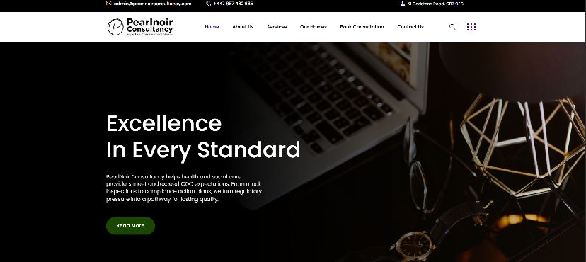Professional website design project